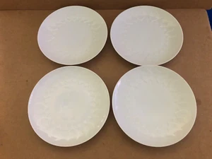 Gorgeous ROSENTHAL CHINA White Lotus Coupe Bread Butter Plates 4pcs MCM - Picture 1 of 6