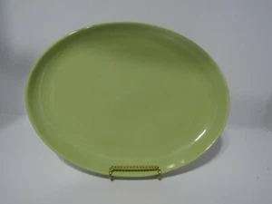 Vintage Russel Wright 14"  Oval Platter by Iroquois (greenish Yellow) - Picture 1 of 6