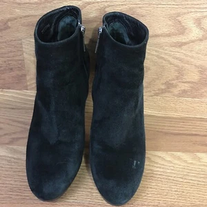 Christian Dior schwarz Wildleder EDELSTEIN Cannage Stiefeletten Stiefeletten Absätze Größe 38 1/2 - Bild 1 von 12