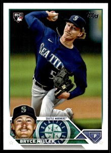 2023 Topps Update Base #US178 Bryce Miller RC Seattle Mariners