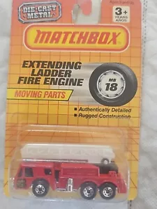 Matchbox MB18 Extending Ladder Fire Engine Red 1990 - Picture 1 of 2