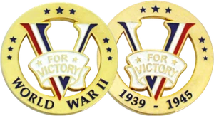 COIN "V FOR VICTORY"  - Imagen 1 de 1