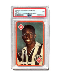 1960-61 PELE MIROIR-SPRINT FOOTBALL PLAYING CARDS RED BORDER (PSA 1) SANTOS
