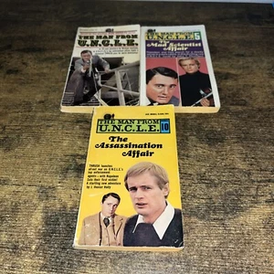 The Man from U.N.C.L.E. lot of 3 paperback books #1- Michael Avallone, #5 & #10 - Picture 1 of 3