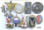 17324 .PARACHUTISTE .LOT DE 10 INSIGNES .  