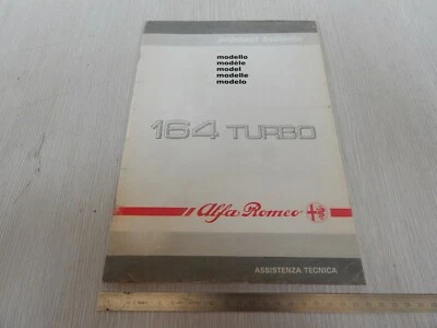 RIF1. MANUALE ORIGINALE CONOSCENZA ALFA ROMEO 164 TURBO 4 CILINDRI 1988 - Immagine 1 di 4
