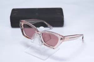 NEW Alexander McQueen Pink Translucent Cat Eye Sunglasses MQ0345S 005 52/18/135 - Picture 1 of 8