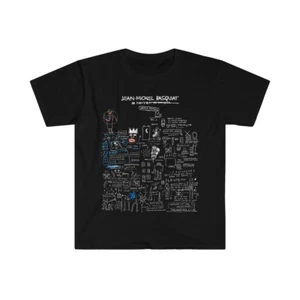 T-Shirt Jean Michel Basquiat weltberühmte Studien bildende Kunst Fan Geschenk Softstyle - Bild 1 von 3