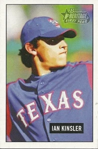 2005 Bowman Heritage Mini Ian Kinsler 240 Rangers - Picture 1 of 2