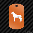Belgian Malinois Keychain GI dog tag engraved many colors  dog canine pet