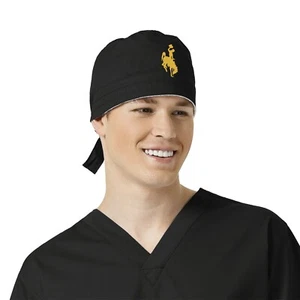 University of Wyoming Cowboys Black Scrub Hat Officially Licensed - Picture 1 of 2