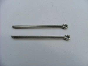STAINLESS STEEL SPLIT COTTER PIN 4MM X 50MM  5/32 X 2" - Picture 1 of 1