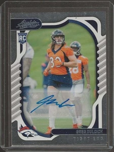 2022 Panini Absolute #163 Greg Dulcich Signature Rookies - Picture 1 of 2