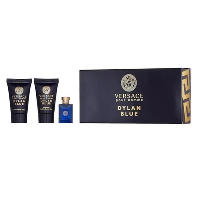 Versace Dylan Blue Eau De Toilette 3 piezas MINI juego de regalo para hombre Foto 1 de 4