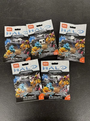 5-Pk Mega Construx Halo Battle for the Ark Sealed Bag 2017 - Image 1 of 2