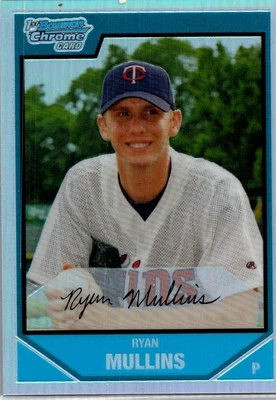 2007 Bowman Ryan Mullins Chrome Prospects Refractors /500 Minnesota Twins #BC109 - Image 1 of 2