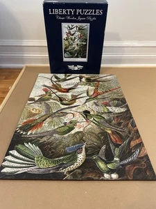 Liberty Holzpuzzle Kolibris komplett 485 Teile nicht mehr produziert Ernst Haeckel EUC - Bild 1 von 23