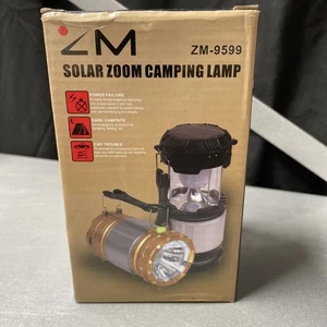Muxindo Solar Zoom Camping Lamp Lantern ZM-9599 - Picture 1 of 4