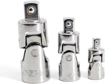 Universal Joint Air Impact Joint Socket Set 3-Piece,1/4'', 3/8'' and 1/2'' Drive - Image 1 of 4