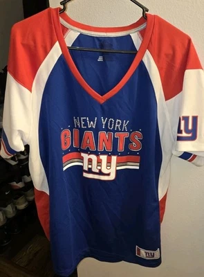 CAMISETA DE MODA DE FAN MAJESTIC DE LOS NEW YORK GIANTS PARA MUJER XXL Foto 1 de 4