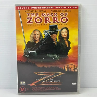 The Mask of Zorro DVD Collector's Edition Movie Antonio Banderas Adventure Reg 4 - Image 1 of 2