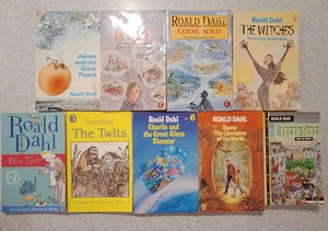 9 x Roald Dahl Paperbacks, Puffin and Penguin Books 80's - Picture 1 of 11