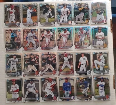 Lote de 49 tarjetas de béisbol cromadas Bowman 2025 ⚾🔥🔥💥🔥 Foto 1 de 4