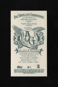 2012 Topps Allen & Ginter Mini NNO #188 Tom Milone [RC] Print/50 - Picture 1 of 2