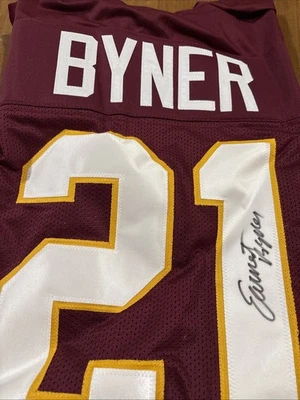 Earnest Byner autographed signed Washington Redskins Jersey JSA Witnessed COA - Image 1 of 3