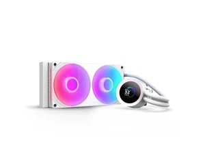 CHŁODNICA CIECZY NZXT KRAKEN PLUS RGB 240 MM BIAŁA AIO Z RDZENIEM LCD 1,54" i RGB - Zdjęcie 1 z 5
