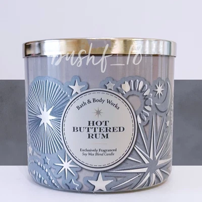 Vela de ron con mantequilla caliente Bath & Body Works 3 mechas perfumadas 14,5 OZ NUEVO ENVÍO GRATIS Foto 1 de 3