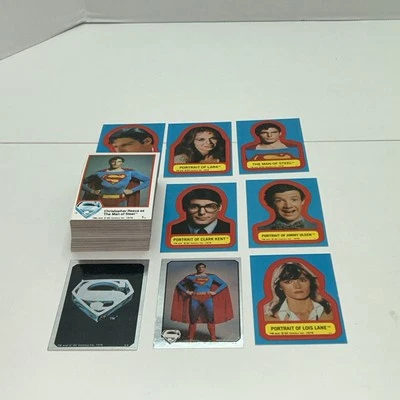 1978 Topps Superman The Movie: Series 1 Complete 77 Card Set + stickers & Silver - Image 1 of 4