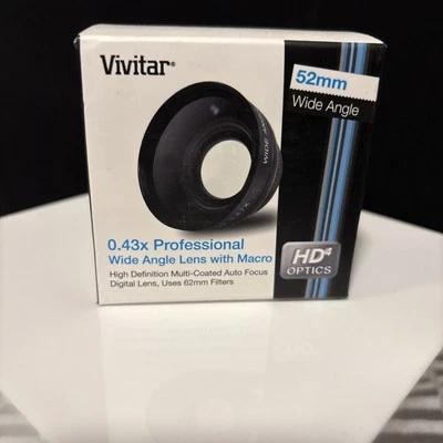 Vivitar 52mm 0.43X Professional Wide Angle Lens with Macro Fits Nikon - Image 1 of 4