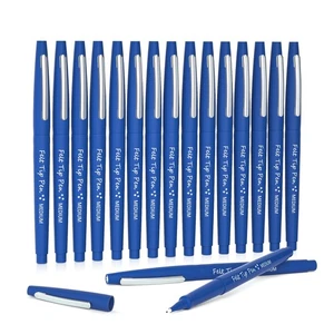 Felt Tip Pens, 15 Blue Pack, 0.7mm Medium Point, Felt Tip Markers Pens for Jo... - Picture 1 of 9