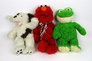 3 Build A Bear Sesame Street Soft Plush Stuffed Animal Toy 20" Elmo Frog Dog