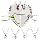 Hot Sale Puzzle Love Heart Friendship Necklace Best Friend Forever And Ever .$4
