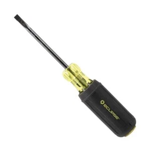 Eclipse 800-097 Slotted Screwdriver, 3/16"x3", Rubber Grip - Picture 1 of 3