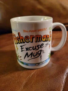 LIPCO "FISHERMAN'S EXCUSE MUG" COFFEE MUG - Picture 1 of 6