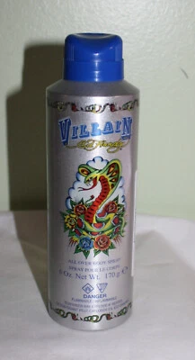 Ed Hardy Villain por Christian Audigier spray para todo el cuerpo 6 oz lata nueva Foto 1 de 2