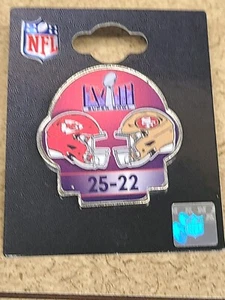 NFL Kansas City Chiefs Super Bowl 58 Champions Pin Duel Helmet & Score Limited ! - Picture 1 of 3