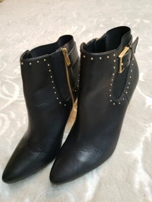 Calvin Klein Women's Size 10 Jozie Ankle Bootie Black W/ Gold Stud - Image 1 of 4