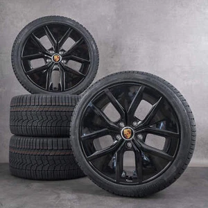 Original Porsche Taycan J1 II Winter Wheels Aero Rims 21 Inch Winter Tires New - Picture 1 of 3