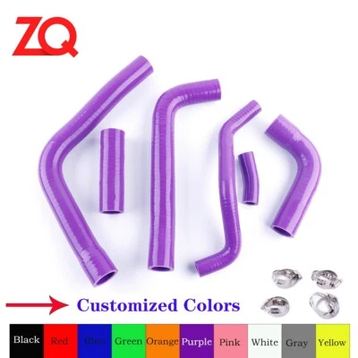 Manguera de tubo de refrigerante de radiador de silicona púrpura para Yamaha YZF R6 1999 2000 2001 2002 Foto 1 de 4
