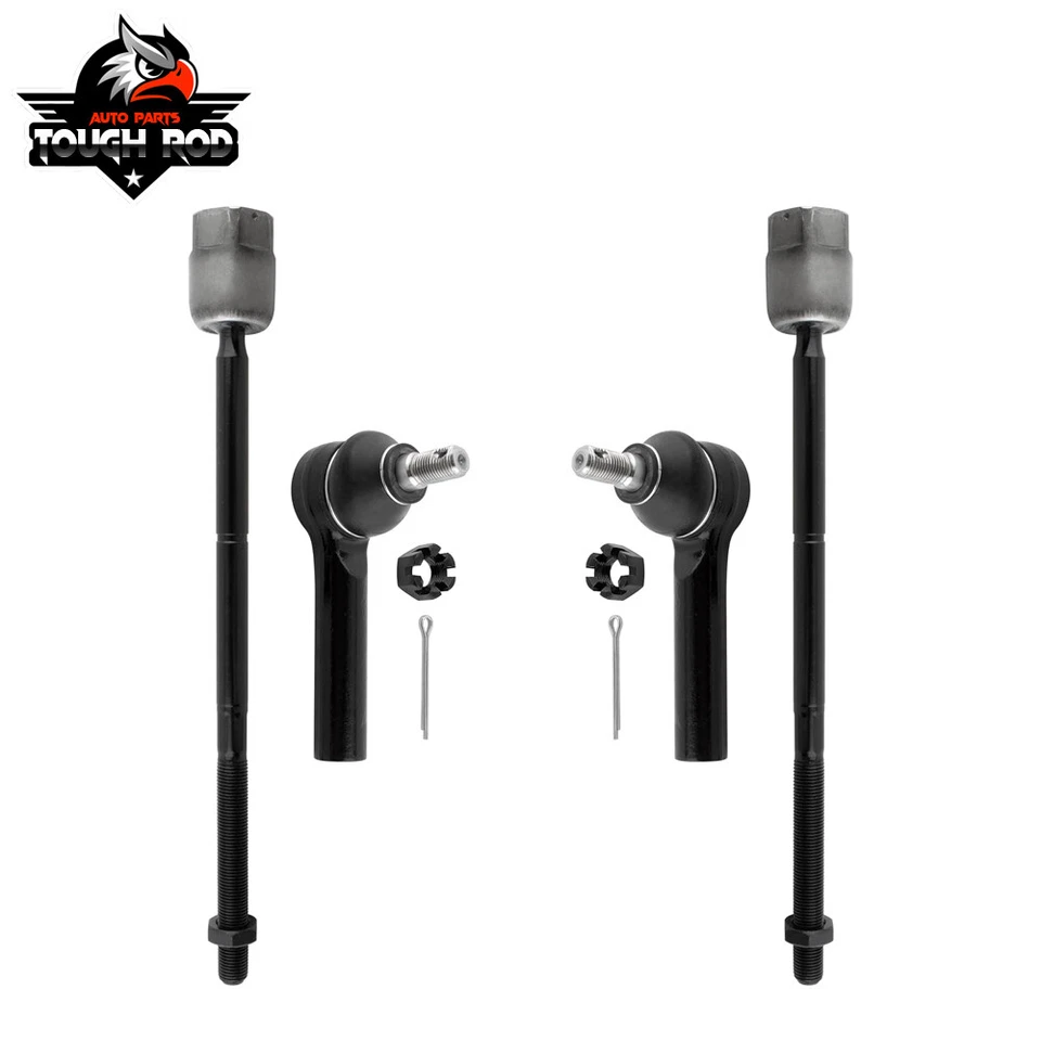 4pcs Inner & Outer Tie Rod End for Ford Taurus 1986 1987 1988-1995 - Image 1 of 4