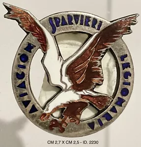 GUERRA DI SPAGNA AVIACION SPERVIERI LEGIONARIA DISTINTIVO REGIA AERONAUTICA S.J. - Imagen 1 de 2