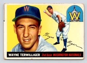 1955 Topps Card, #34 Wayne Terwilliger, Washington Nationals, see Video - Picture 1 of 3