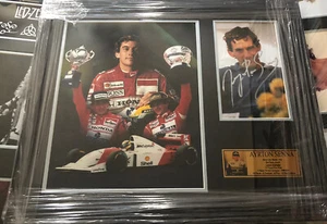 Ayrton Senna HAND SIGNED display ~ AUTOGRAPH ~ Formula One 1 - Picture 1 of 2