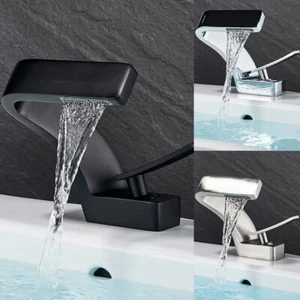 Waschtischarmatur Wasserfall Bad Einhebelmischer Wasserhahn Bad Waschbecken DHL - Bild 1 von 123