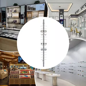 10 Stück Wandmontage Aluminium Brille Sonnenbrillen Brillen Display Stab - Bild 1 von 12