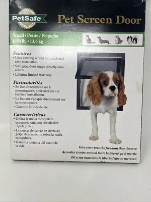 Puerta de pantalla para mascotas segura nueva para mascotas de hasta 30 libras Foto 1 de 3